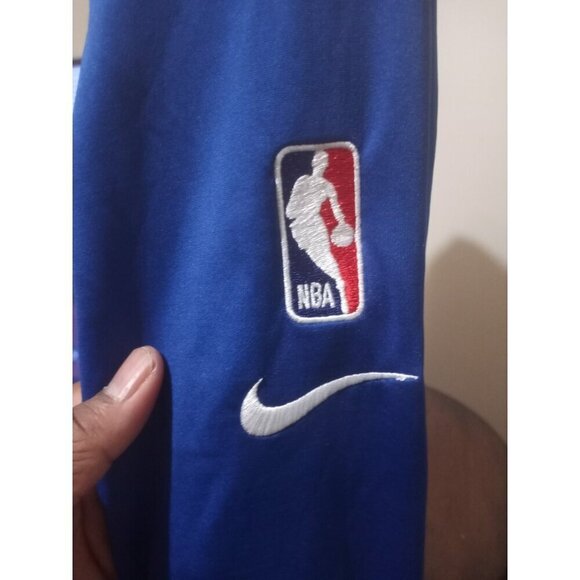 New Nike Dri Fit NBA Philadelphia 76ers 1/4 Zip L/S Pullover Men's Small S Blue - Picture 6 of 12